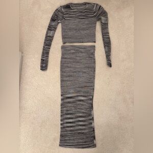 Torn by Ronny Kobo Striped Knit Ensemble